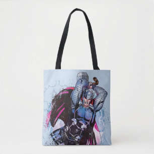 Tote Bag Graphisme de personnage à l'aquarelle de Thor