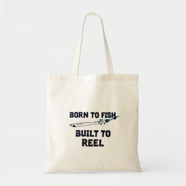 Tote Bag Graphisme Poisson-Fusée  (Devant)