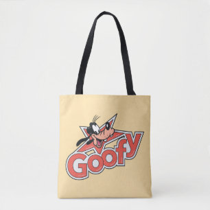 Tote Bag Graphisme rétro de Goofy avec pouvoir d'étoile