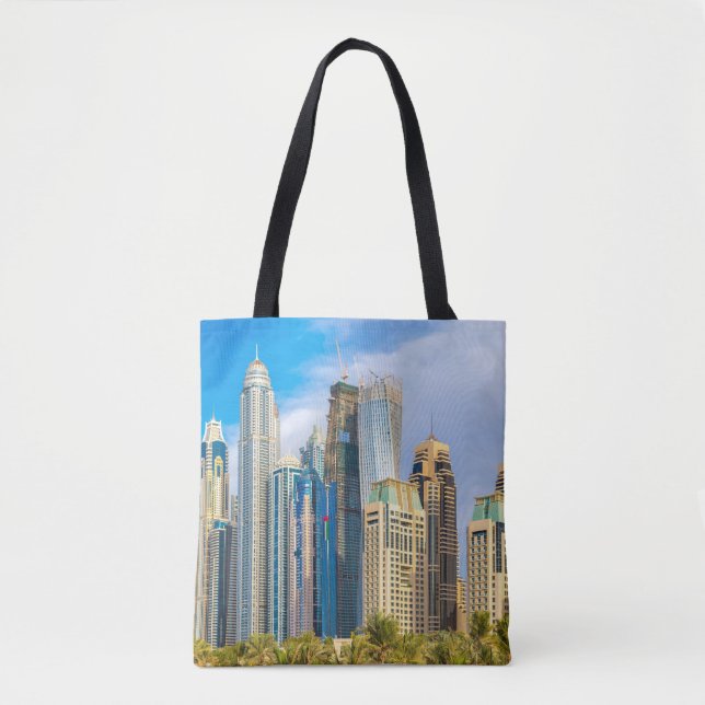 Tote Bag gratte-ciel moderne de Dubaï Corniche (Devant)