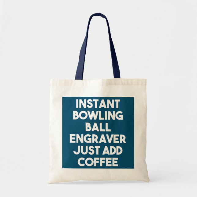 Tote Bag Gravure instantanée de balle de Bowling Ajouter si (Devant)