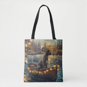 Tote Bag Great Dane Christmas Festive Voyage