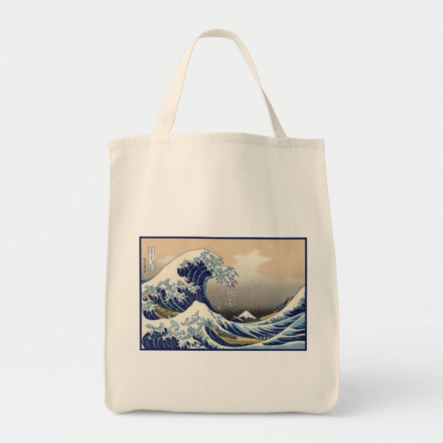 Tote Bag Great Wave off Kanagawa & Mount Fuji Japan Sea (Devant)
