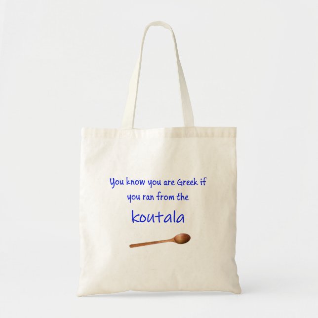 Tote Bag Greek Saying Tote (Devant)