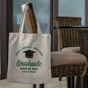 Tote Bag Green Graduate Personalized 2023 Graduation