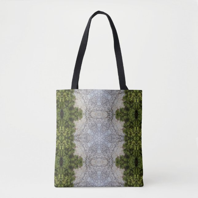 Tote Bag Green Moss & Earth Nature Art (Devant)