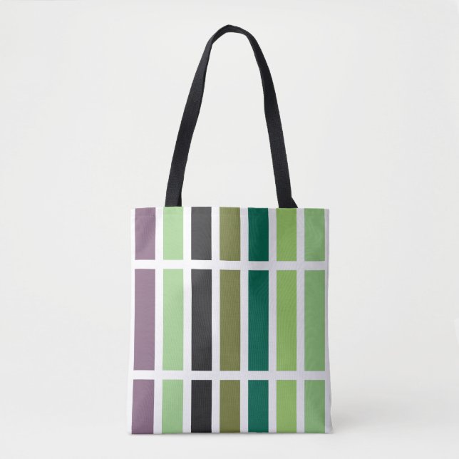 Tote Bag Green purple Black Hues (Devant)