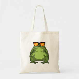 Tote Bag Grenouille avec lunettes de soleil
