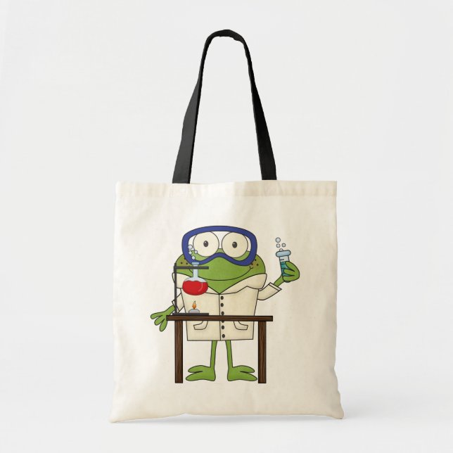 Tote Bag Grenouille dans le laboratoire de la Science (Devant)