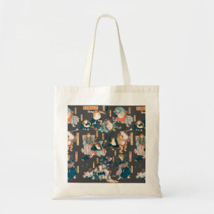 Tote Bag Grenouille japonaise ukiyo-e Froggies