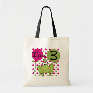 Tote Bag Grenouille rose 3ème anniversaire Tshirts et cadea
