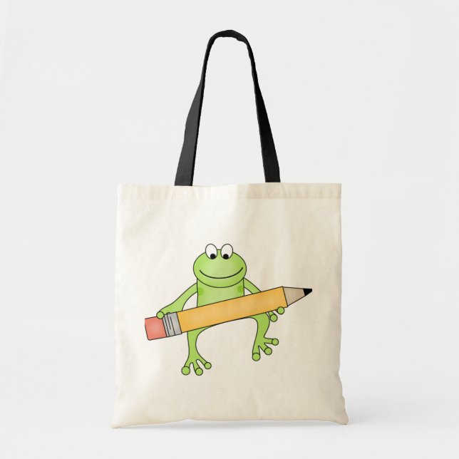 Tote Bag Grenouille verte avec des T-shirts et des cadeaux (Devant)