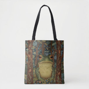 Tote Bag grenouille vintage de la forêt de boho