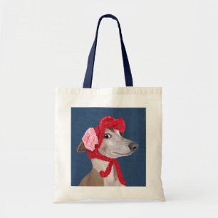 Tote Bag Greyhound avec Casquette en laine rouge