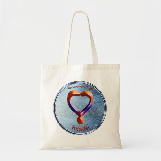 Tote Bag Gribouillage sur le symbole de l'amitié (Devant)