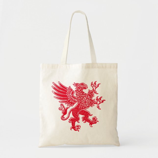 Tote Bag Griffin - Rouge (Devant)