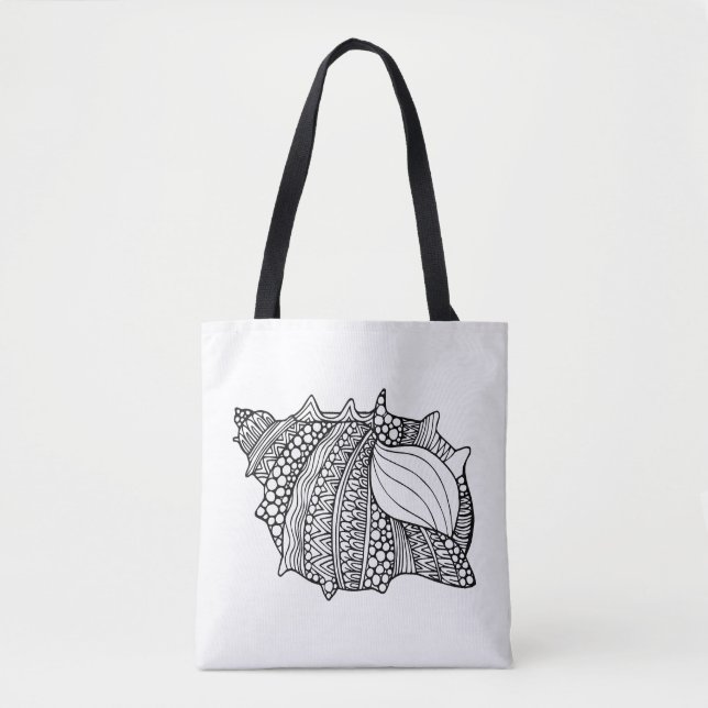 Tote Bag Griffonnage inspiré 2 (Devant)