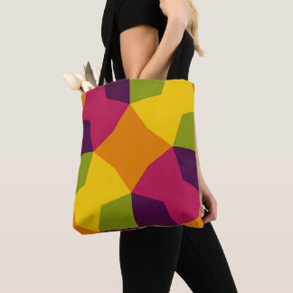 Tote Bag Grille chromatique orbitale