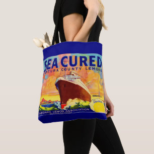 Tote Bag Grille de citrons de marque Sea-Cured en carton ét