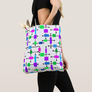 Tote Bag Grille de couleurs cool