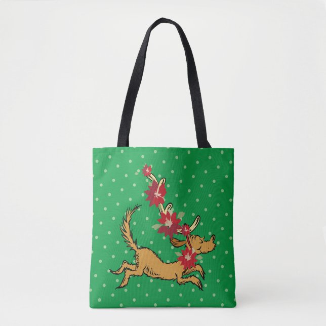 Tote Bag Grille | Max Christmas Pointsettia (Devant)