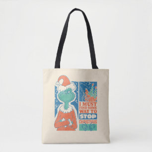 Tote Bag Grille   Stop Christmas Vintage Graphic