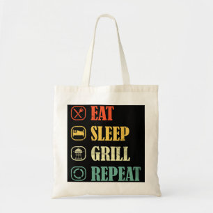 Tote Bag Griller la viande Griller barbecue Rétro Manger Sl