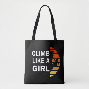 Tote Bag Grimper comme une femme escalade rock