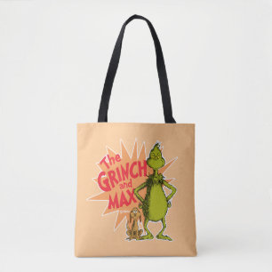 Tote Bag Grinch   Grinch & Max Starburst