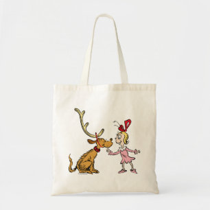 Tote Bag Grinch   Max et Cindy Lou Who
