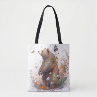 Grizzly Oear Portrait Animal Peinture Faune Art