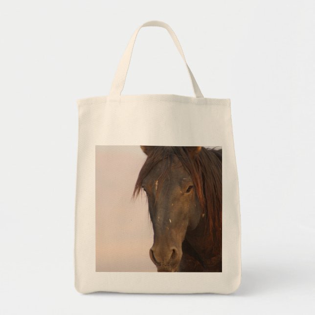 TOTE BAG GROCERY FOURRE-TOUT CHEVAUX SAUVAGES DE L'UTAH (Devant)