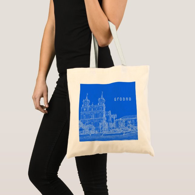 Tote Bag Grodno Belarus Architecture Ville Vue Cathédrale (Devant (produit))