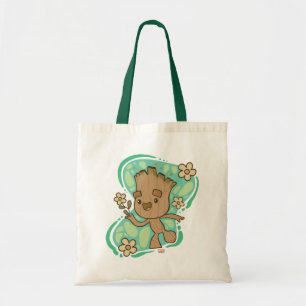 Tote Bag Groot aux fleurs jaunes
