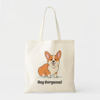 Tote Bag Gros Chiot Corgi - Hey Corgeous