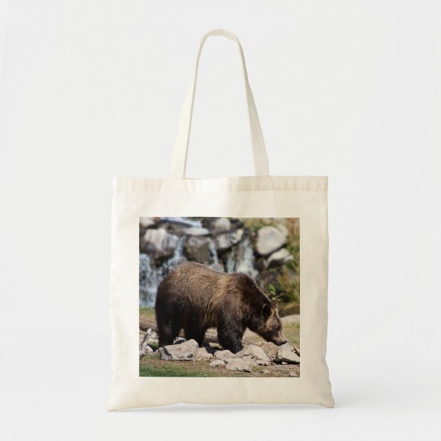 Tote Bag Gros ours grizzli en pleine nature (Devant)