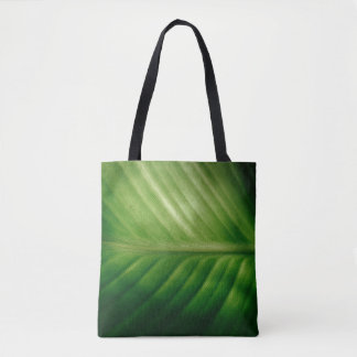 Tote Bag Gros plan des feuilles vertes