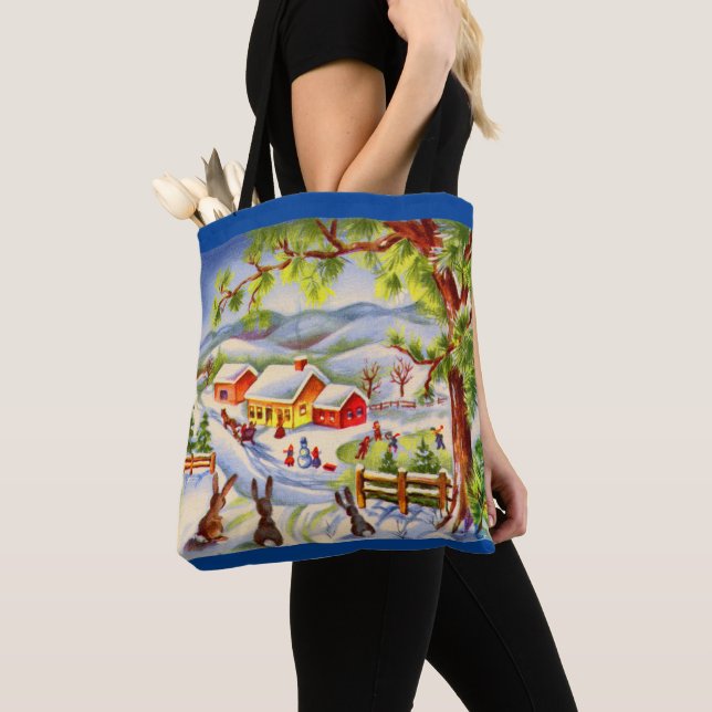 Tote Bag Gros seins de Noël à regarder Noël (De près)