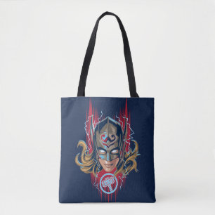 Tote Bag Gros Tin Casque Graphique