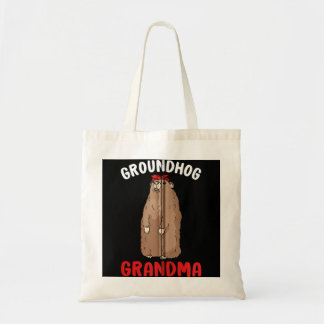 Tote Bag Groundhog Grandma Femmes Woodchuck Funny Maître