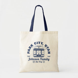Tote Bag Groupe de jumelage de voyage de ski personnalisé