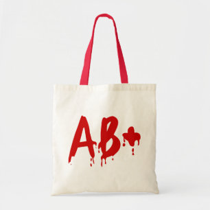 Tote Bag Groupe sanguin AB+ Positif #Hôpital d'horreur