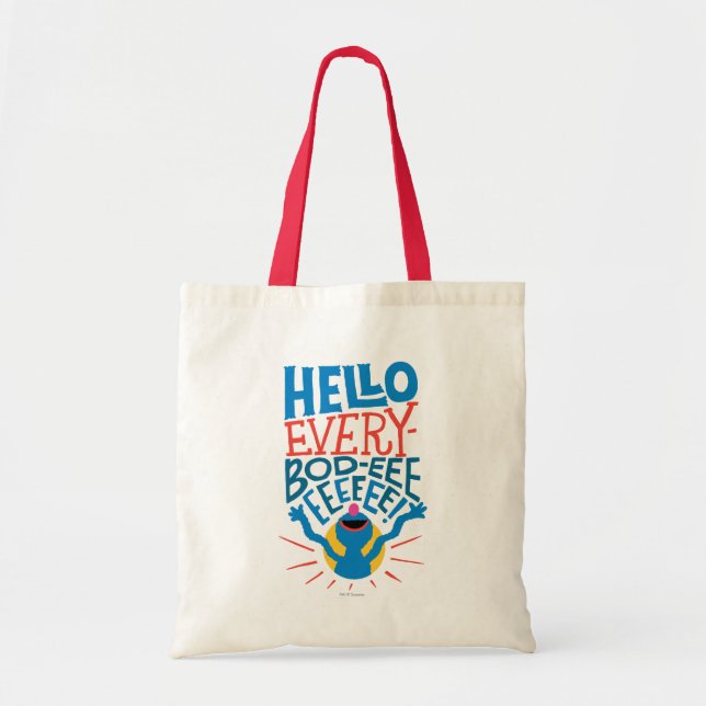 Tote Bag Grover Bonjour (Devant)