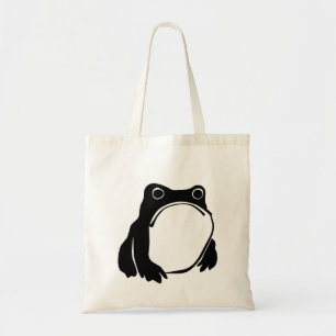 Tote Bag Grumpy Frog dessin art japonais par Matsumoto Hoji