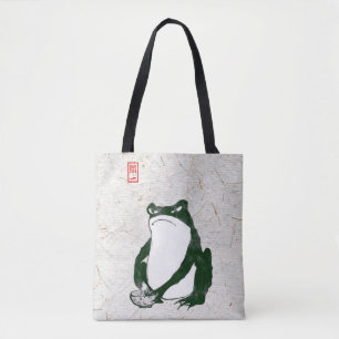 Tote Bag Grumpy Grenouille japonaise crapaud 19ème siècle