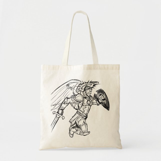 Tote Bag guerrier ange (Devant)