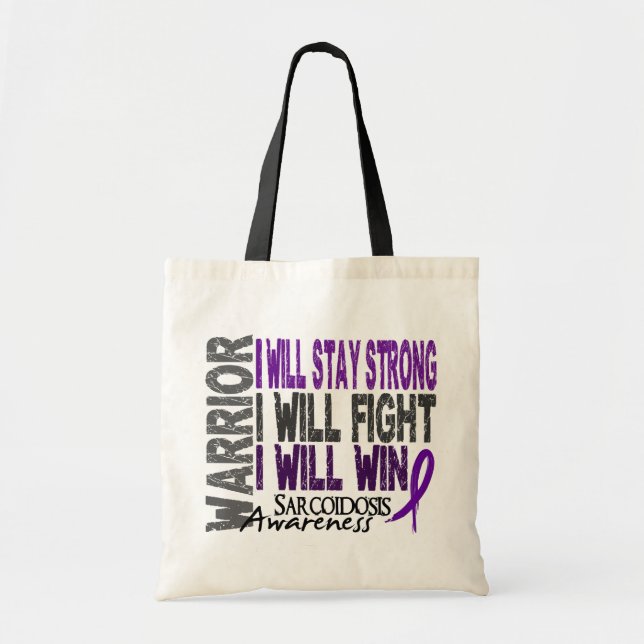 Tote Bag Guerrier de sarcoïdose (Devant)