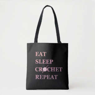 Tote Bag Guillemet au crochet amusant