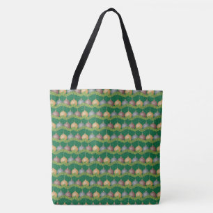 Tote Bag Guirlande de Noël et décorations motif de vacances