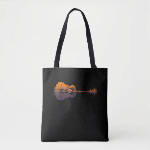 Tote Bag Guitar Lake Shadow